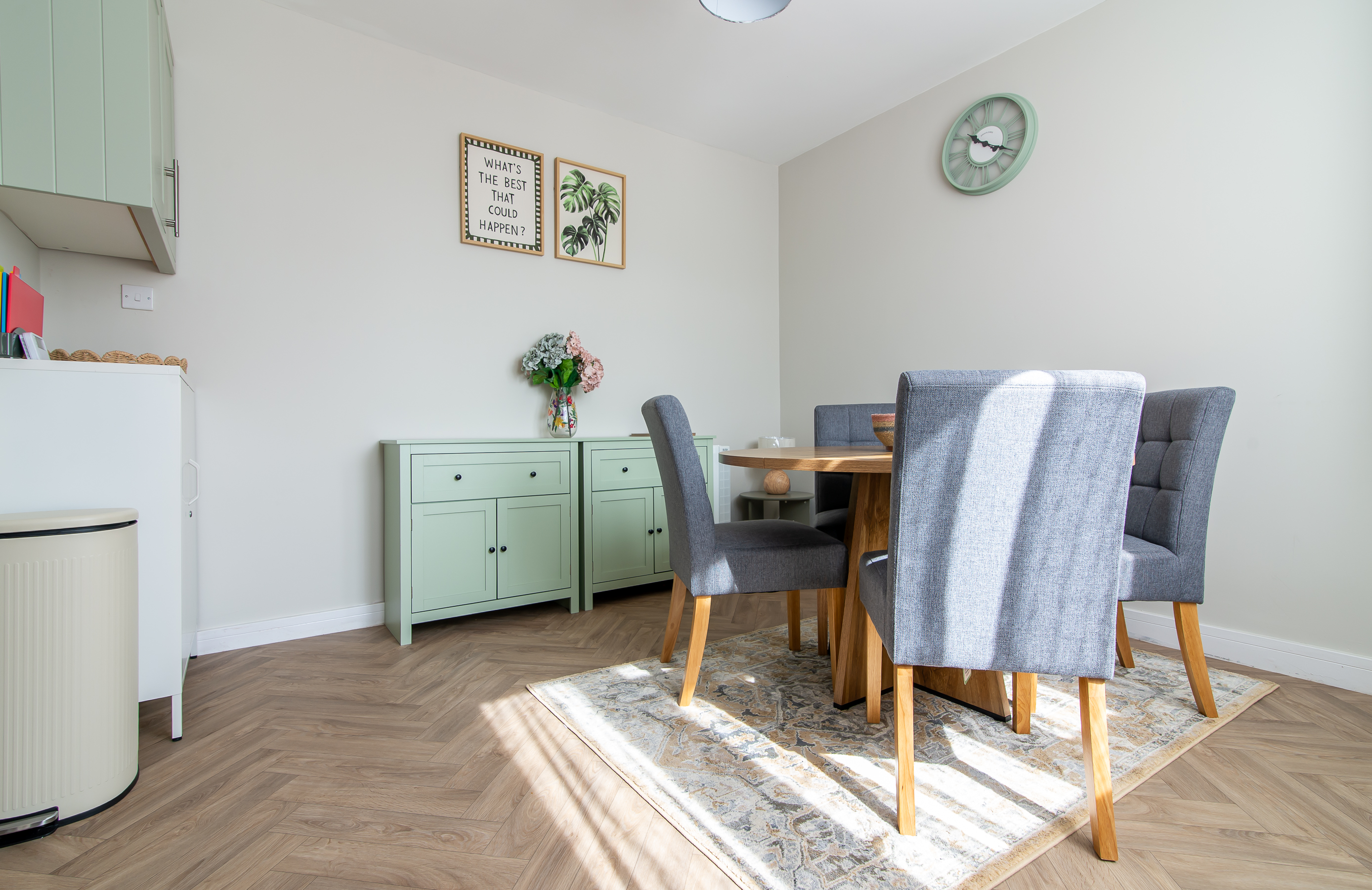 Warm, bright home interior